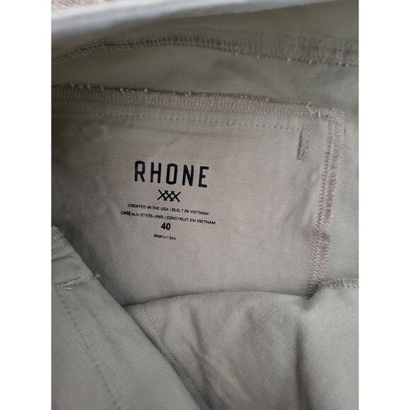 Rhone Every Day Twill Khaki Pants 40 X 32 NEW Neutral Classic Tapered Leg - Picture 5 of 6